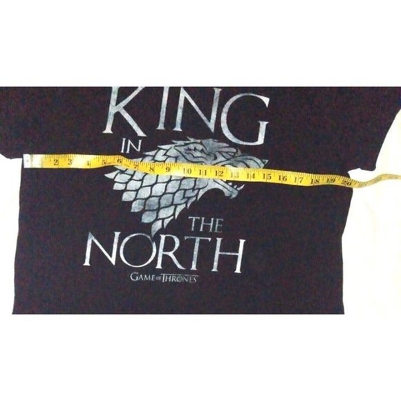 Game Of Thrones King In The North Stark Direwolf Official T-Shirt Large - Picture 4 of 4